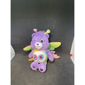BUTTERFLY‎ SHARE BEAR 9" Purple Care Bear 2021 Plush Spring Theme NEW